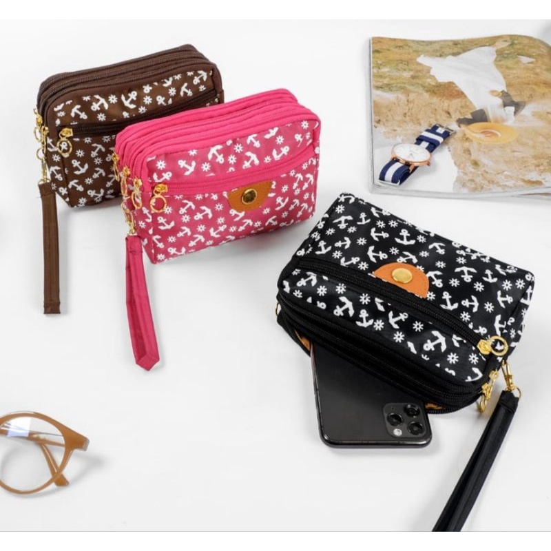 Medan Termurah Dompet cantik Dompet wanita bag organizer clutch multyfungsi 3 ruang