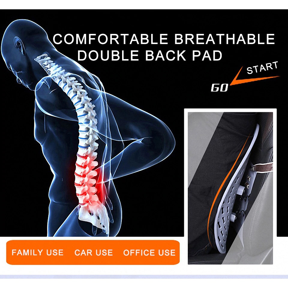 Sandaran Kursi Ergonomic Adjustable Terapi Punggung Spinal Lumbar 757