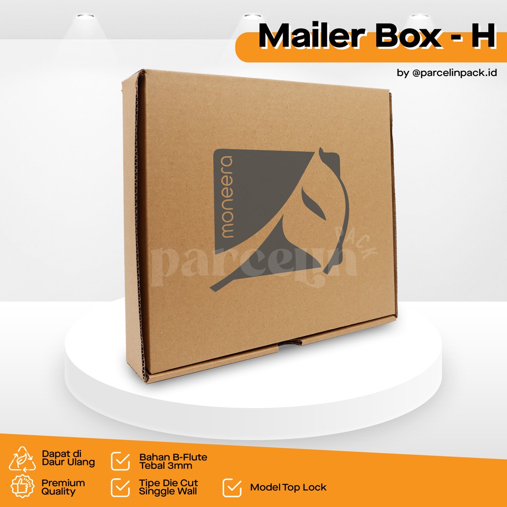 

[POLOS 30x30x5cm] KARDUS BOX PACKING ONLINE SHOP / MAILER BOX MB-H / KARDUS COKLAT