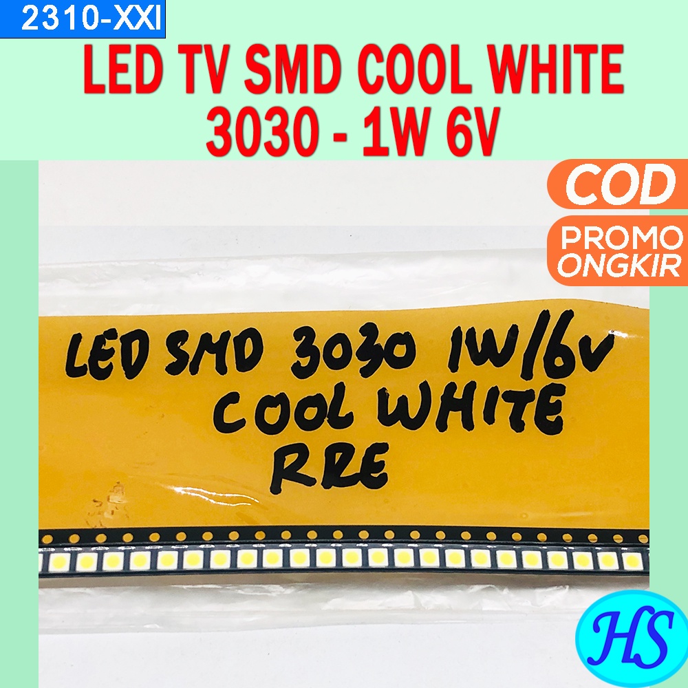 LED SMD 3030 1W 6V Backlight TV LED Cool White