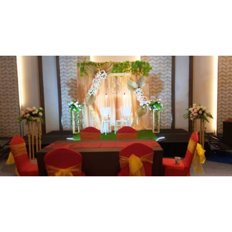 sewa backdrop hexagon, backdrop hexagon murah