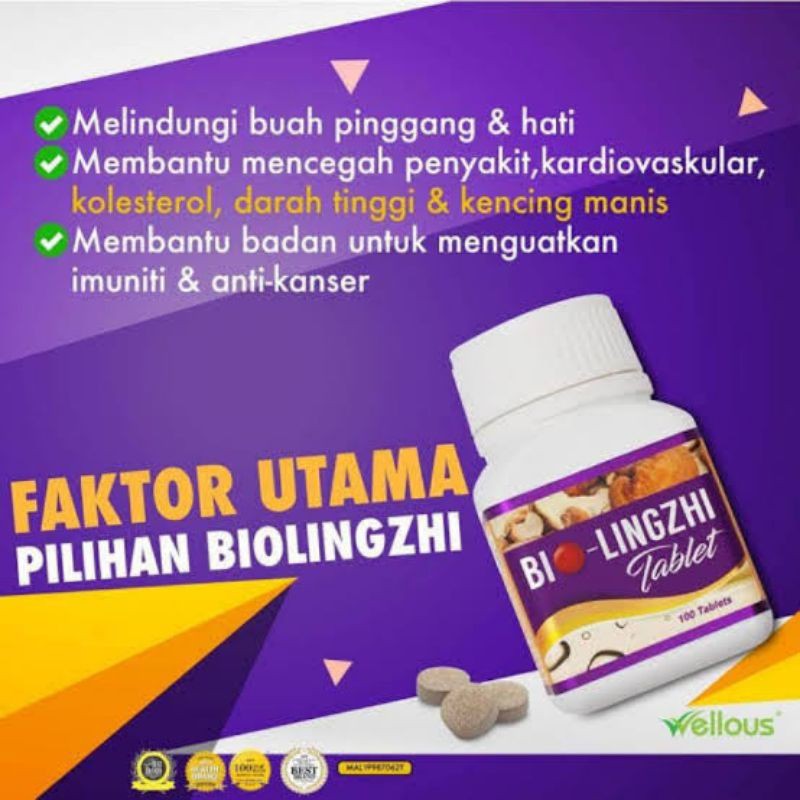 Bio Lingzhi 60 Tablet Asli Obat Kanker Hati Dan Ginjal Bio Lingzhi Original Bio Lingzhi Herbal Shopee Indonesia