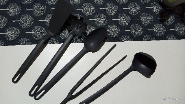 Set Isi 5, Peralatan Untuk Memasak Pasta, Spatula, Sendok Sup, Sendok, Capitan Fu475