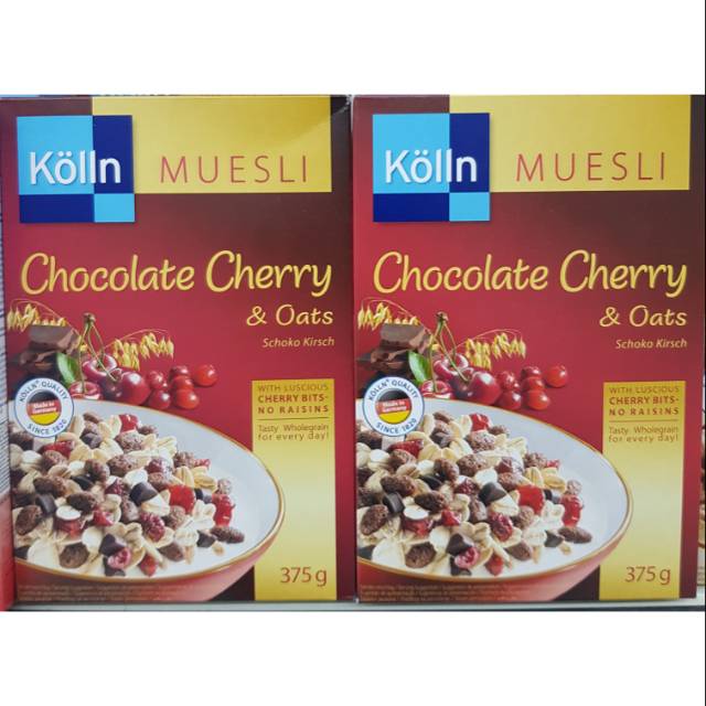 

Kolln muesli chocolate cherry & oats 375 gr