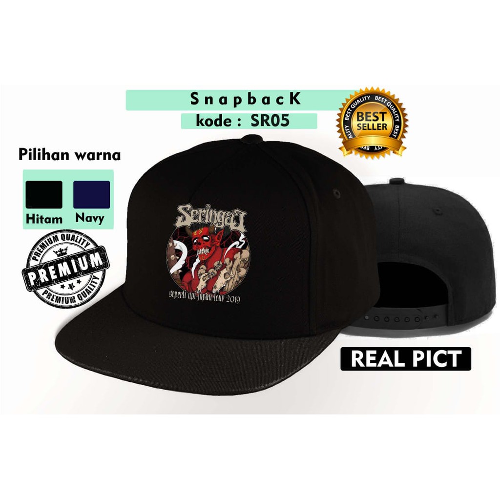 TOPI SERINGAI BAND-TOPI SNAPBACK SR05