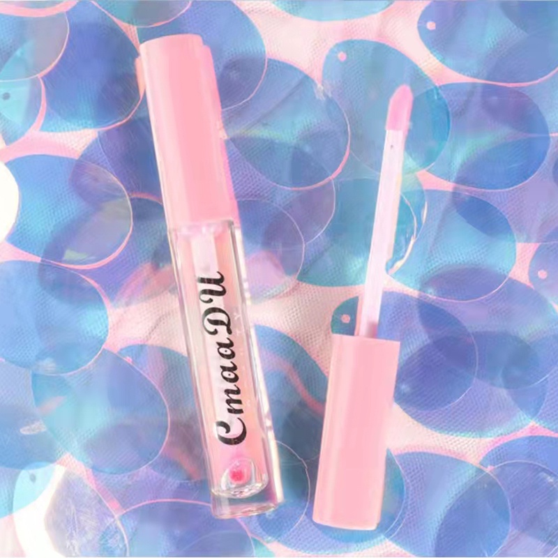 (COD)  Lips Gloss Cair Warna Bening Tahan Lama Berubah Warna Pink Original