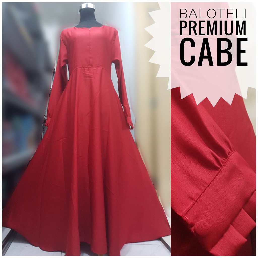 20+ Trend Terbaru Gamis Warna Merah Cabe