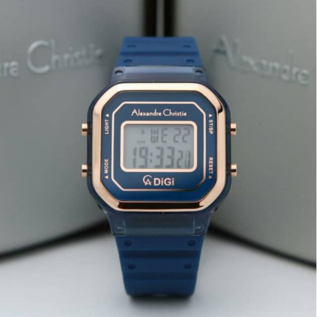 Jam Tangan Wanita Alexandre Christie AC 9331 LH Blue Rosegold