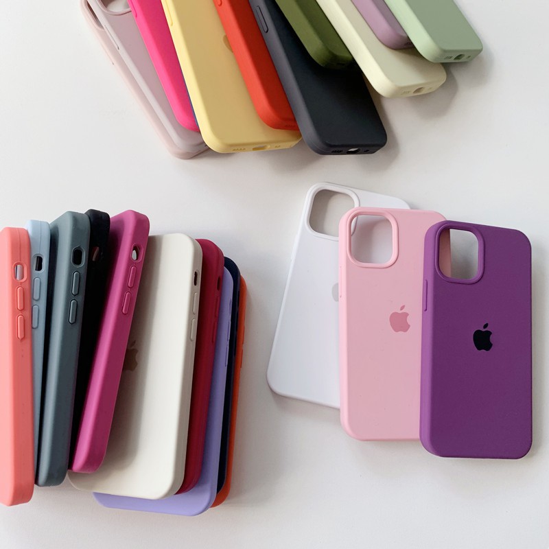 Full covered High quality iPhone 12 13 13 Pro Max 12Pro Max 11 11Pro Max Xs Max Xr 7P 8P 78 6SP 6S Real Liquid Silicone  iphone case-1
