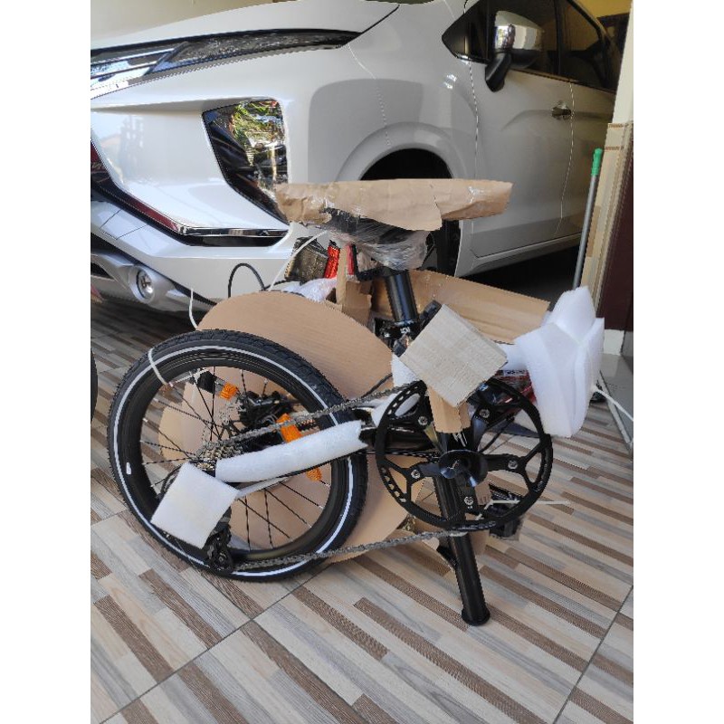 Sepeda Lipat Element Troy Black Orange