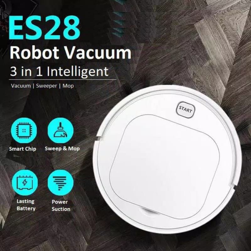 Robotic Vacuum Cleaner - Pembersih Debu Robot Sensor Jarak