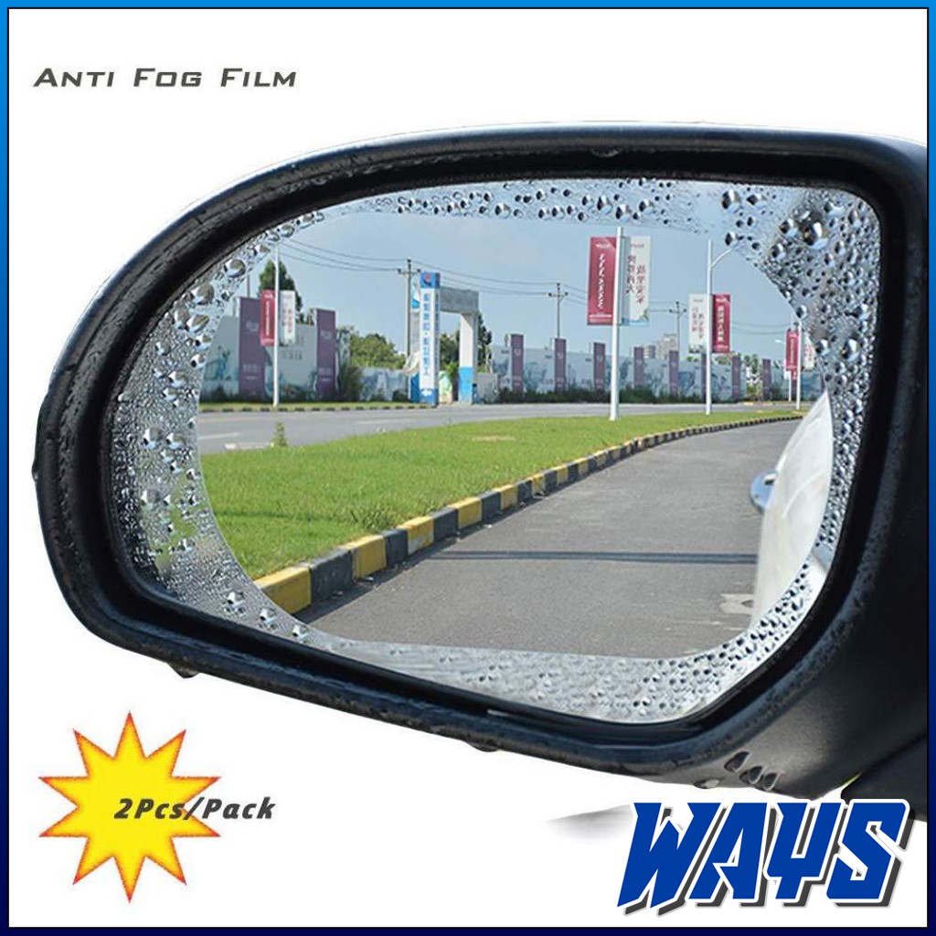 [Z061] 2pcs Anti Fog Kaca Nano Film Pelindung Spion Mobil Anti Embun Universal