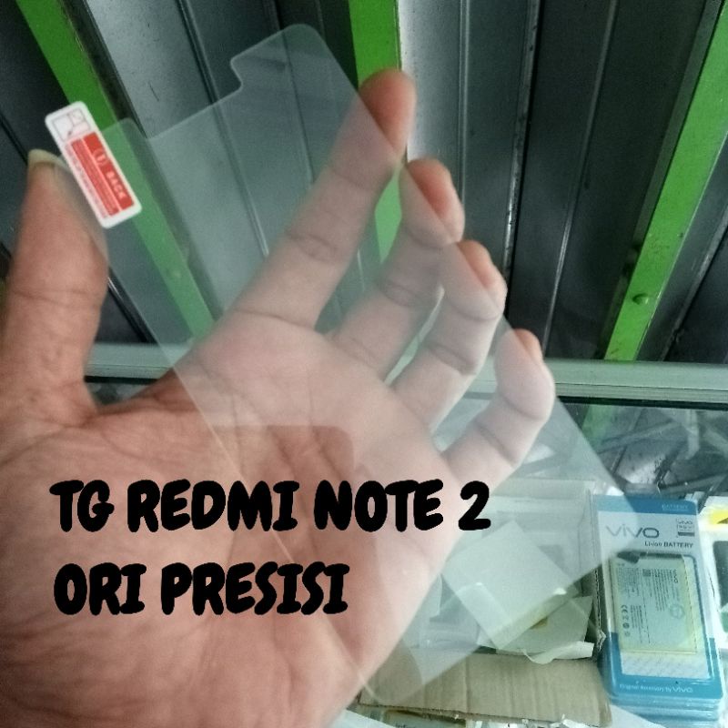 TEMPER GLASS TG XIAOMI REDMI NOTE 2 ORIGINAL PRESISI