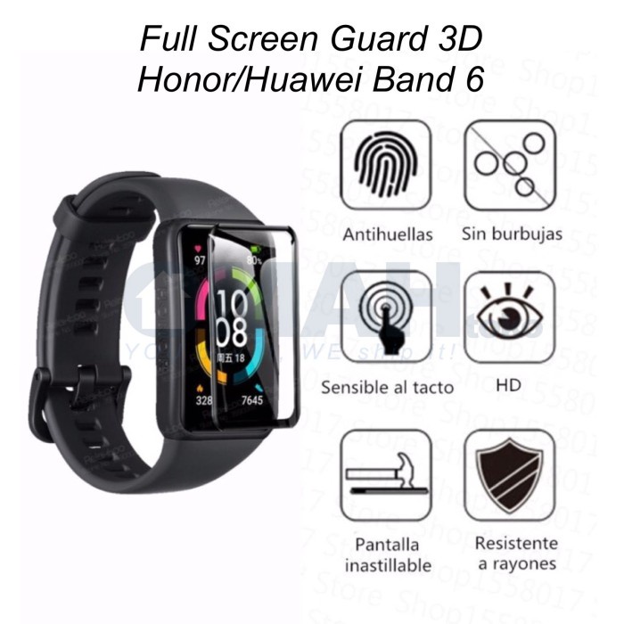 Screen Guard 3D Premium Quality Full Cover For Honor Huawei Band 6 Anti Gores