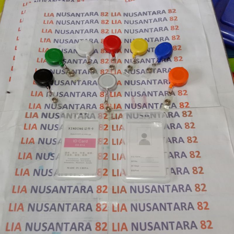 

Paket id Yoyo warna dengan casing id tutup bening 2 kartu
