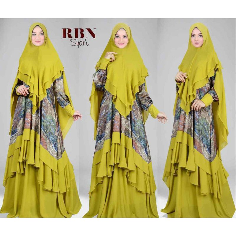 Gamis Syari Ceruty Babydoll RBN Original