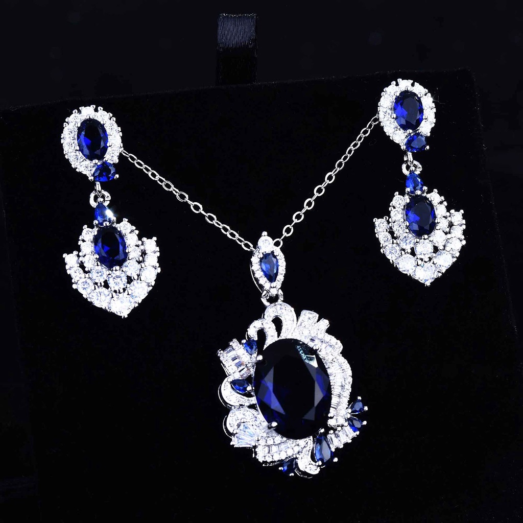 Hu Hu Hu Hu Hu Alat Bantu Pasang Kacamata♡ Anting Tusuk Gantung Wanita Desain Geometri Hias Tanzanite Imitasi Berkilau Untuk Banquet