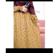 Bundling Ditsy Mavis Greenish size L dan AA Petite Fleur Chambray size L