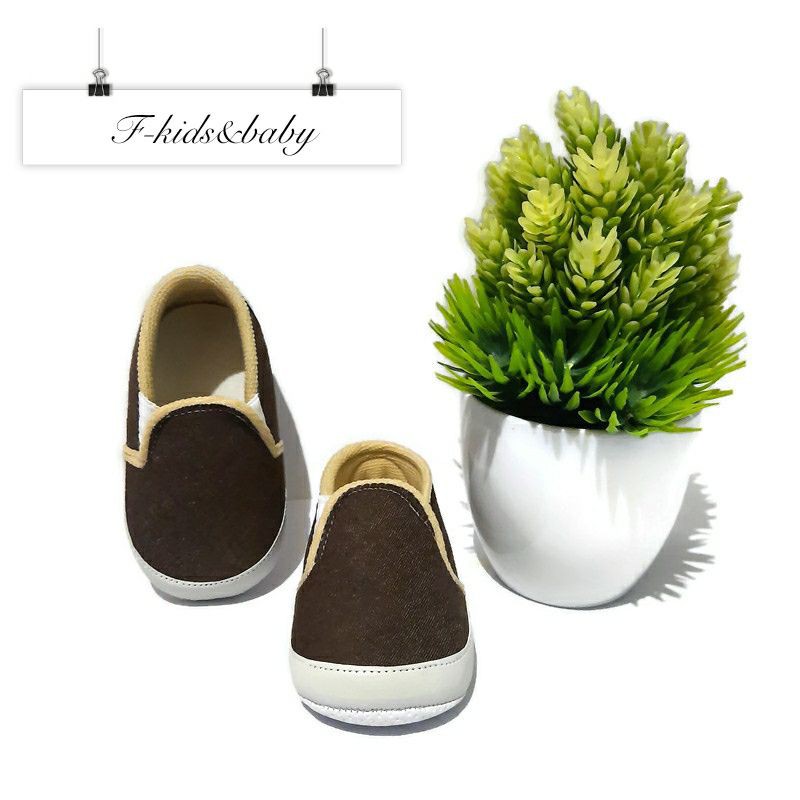 Fkids&amp;baby - sepatu bayi prewalker / boy baby shoes - SLIP ON DNM