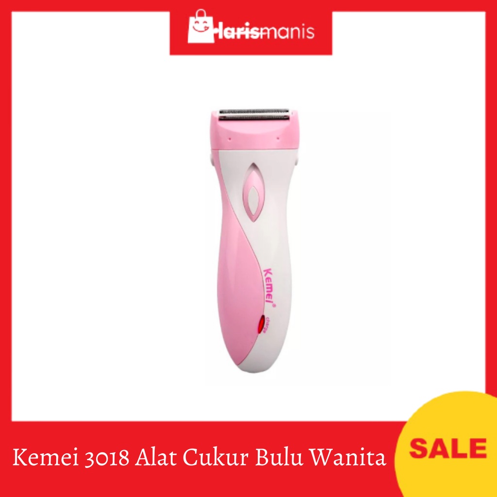 Kemei 3018 Alat Cukur Wanita Lady Shaver Remover Cukuran Bulu Sensitif Kaki Ketiak Ketek Pencukur Bulu Elektrik Tanpa Kabel Shaver Kemei 3018 Alat Cukur Rambut Bulu km-3018 Pencukur Bulu Kemaluan Pencukur Rambut Kemaluan