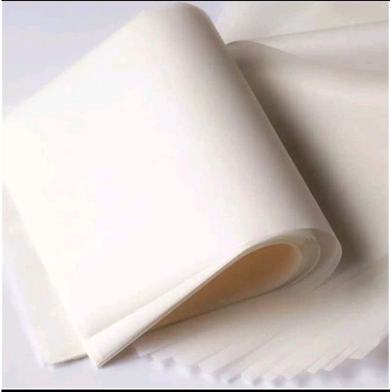 Baking Paper / Kertas Roti Anti lengket / Kertas Kue / Alas Roti / Warna putih 40x60