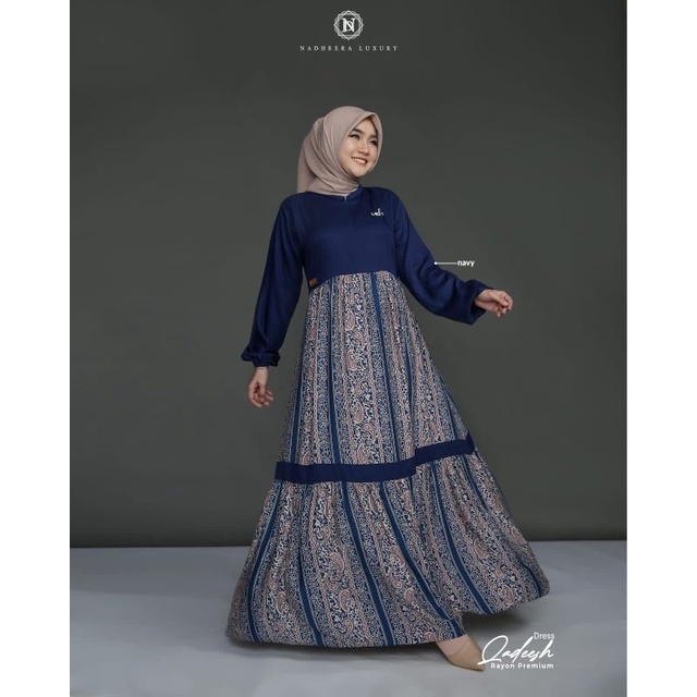 COD√ QADEESH DRESS By Nadheera Luxury || Gamis Rayon