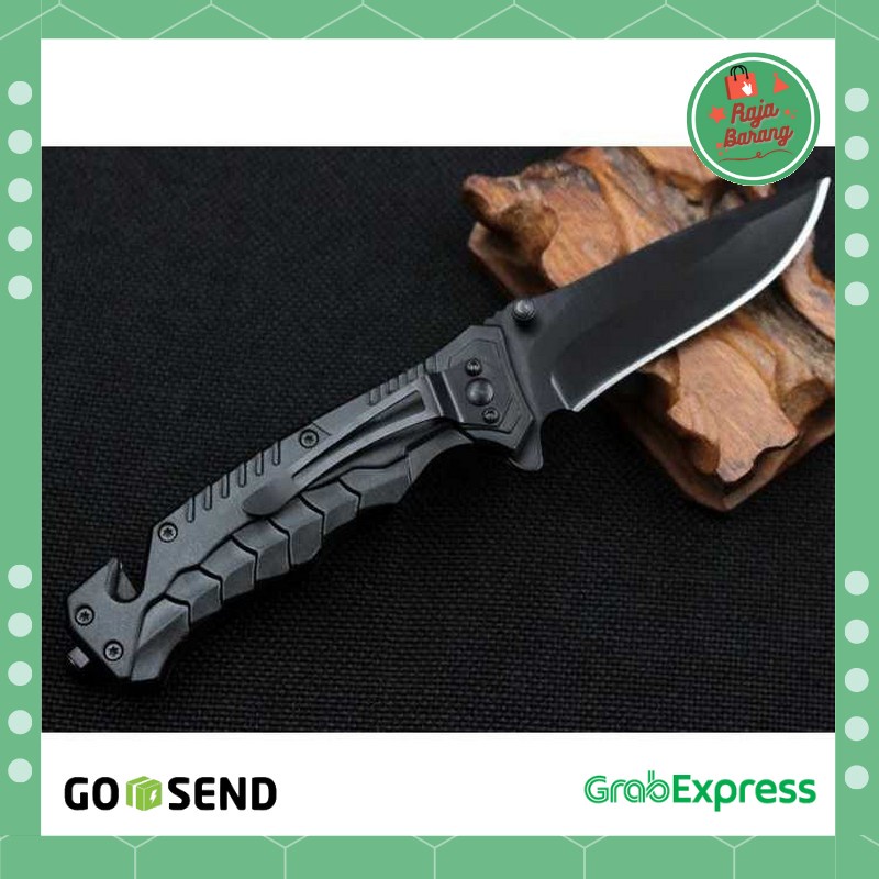 Pisau Lipat Boker CS GO Collector Portable Knife Square Head - Hitam