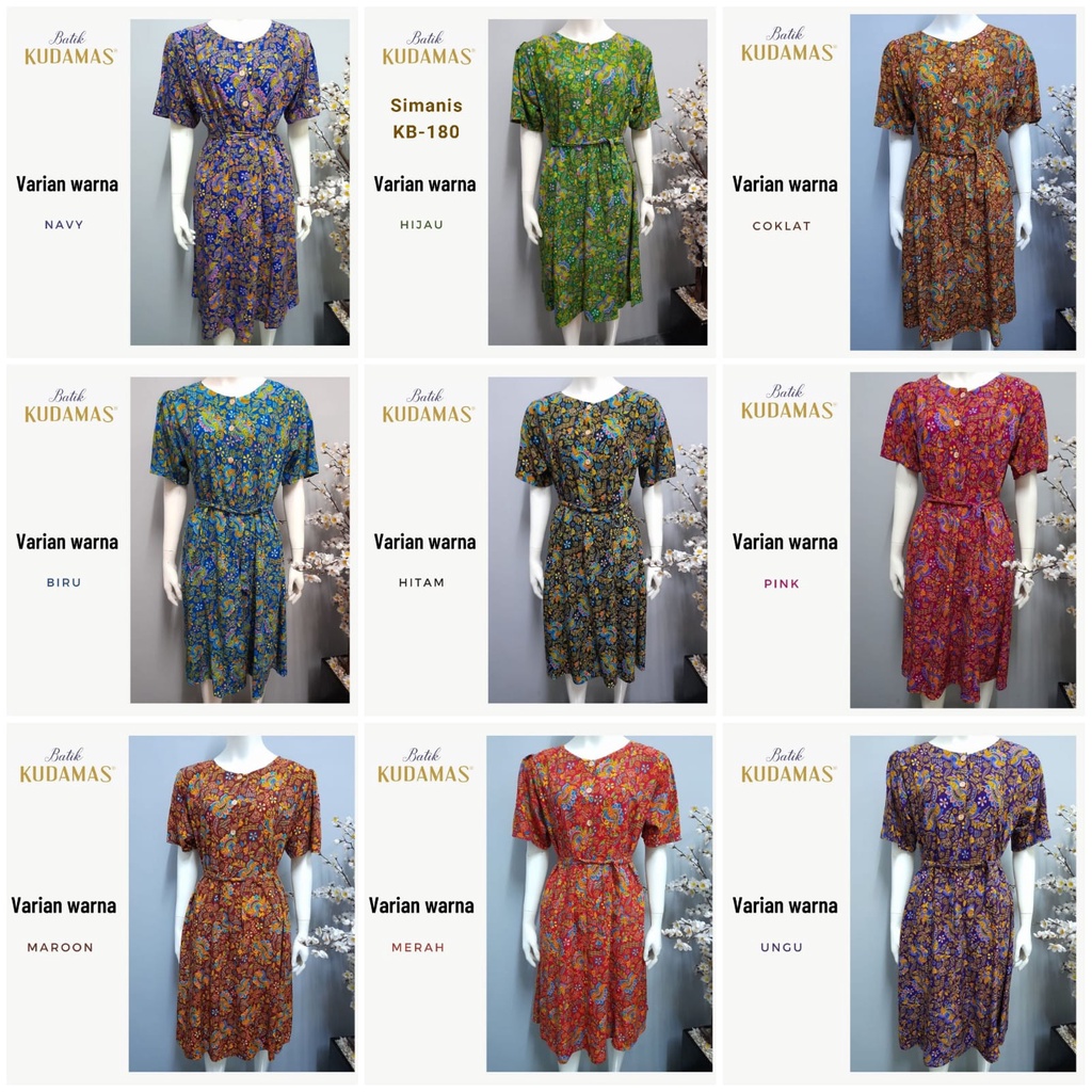 AS Daster Batik Kudamas Simanis LD 108cm Busui KMA-10 &amp; KB-180