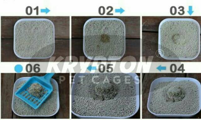 Pasir Kucing Gumpal Wangi Bentonite 1L (Premium Quality)