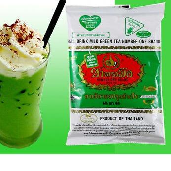 

¾ Thai tea green tea mix cha tra mue Hijau thai tea Thailand 200 gram !!