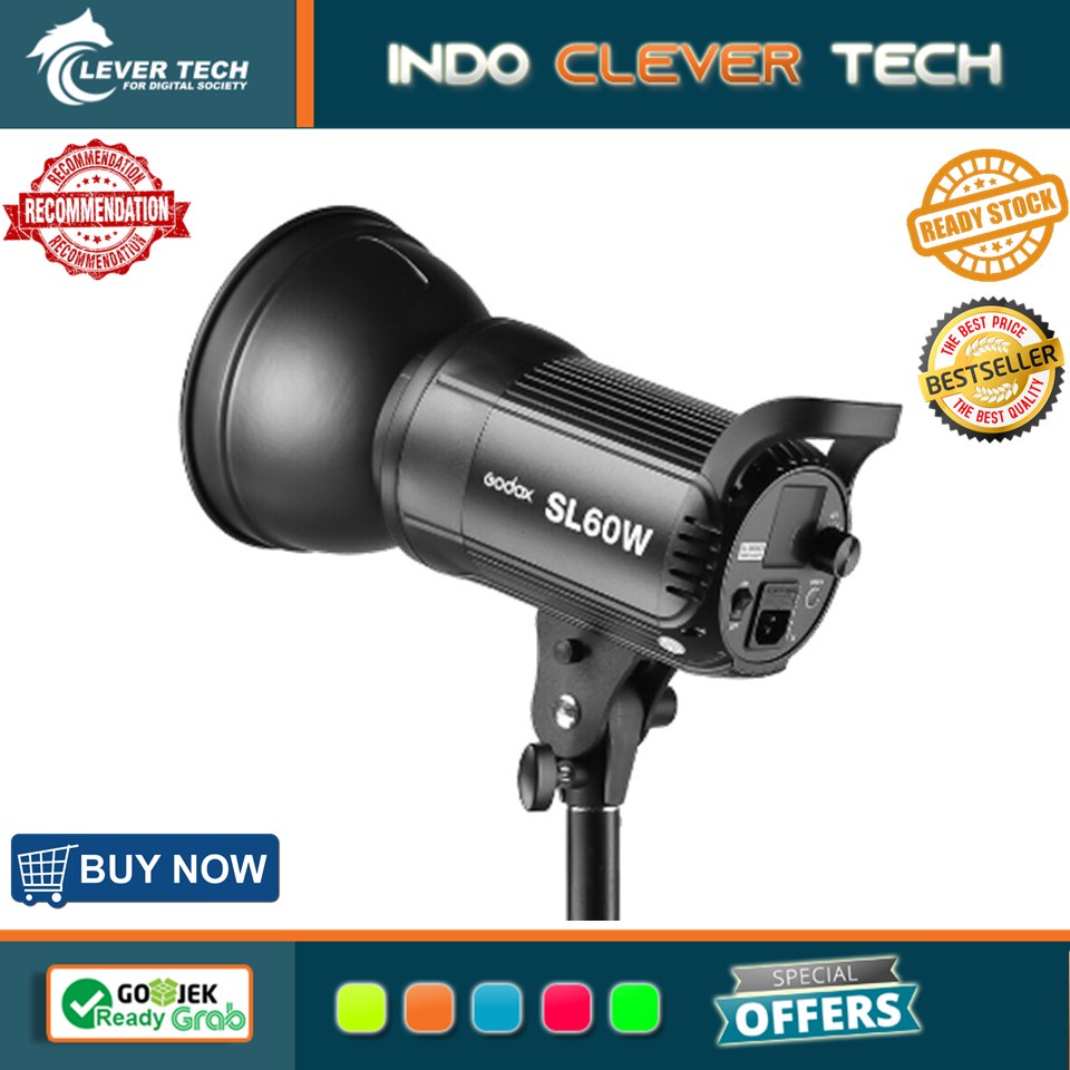 Godox SL60W SL-60W LED Video Light (Daylight-Balanced) - RESMI