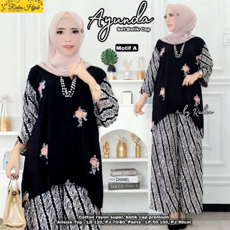 Ayunda Set Batik Cap by Redea Hijab