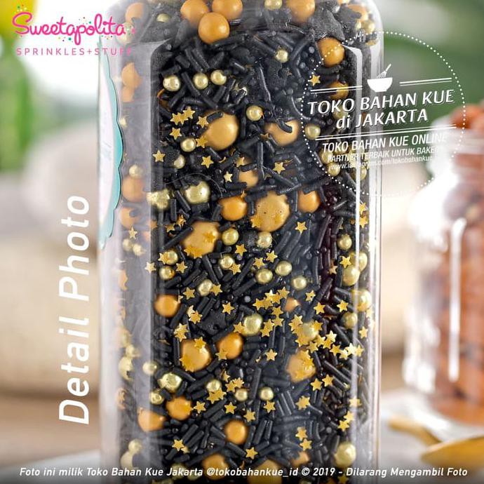 

31.87-Kue- Sweetapolita - Black Magic 50Gr - Hiasan Cake Halloween Sprinkle Tart -Terlengkap-