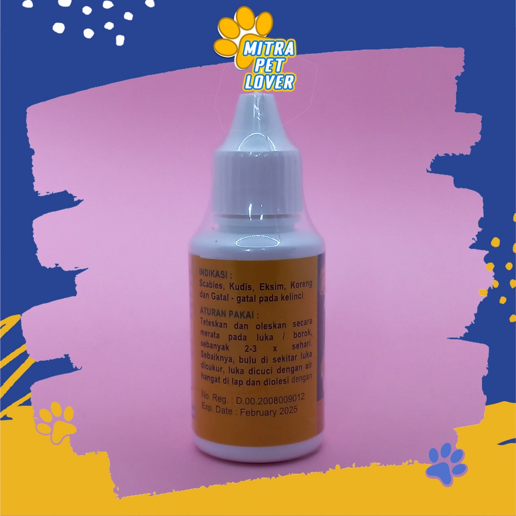 OBAT SCABIES KELINCI - RADIX 30 ML ORIGINAL - ATASI KUDIS EKSIM KORENG GATAL &amp; ANTI INFEKSI KULIT PADA RABBIT - MURAH GARANSI ASLI KUALITAS - EFEKTIF - PET ANIMAL HEALTHCARE &amp; VETERINARY TAMASINDO KESEHATAN &amp; VITAMIN TERNAK HEWAN MITRAPETLOVER