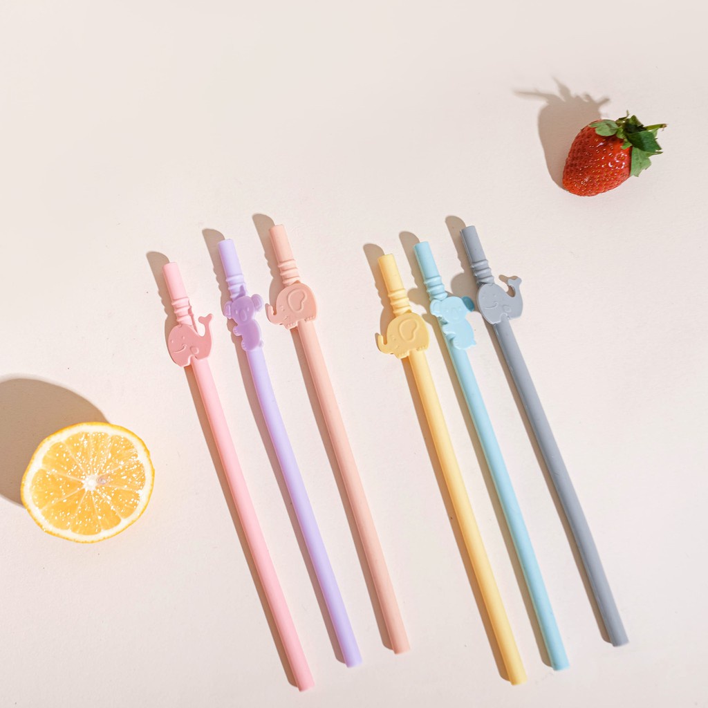 Little Dimple Silicone Straw / Sedotan Silicone Bayi Litte Dimple