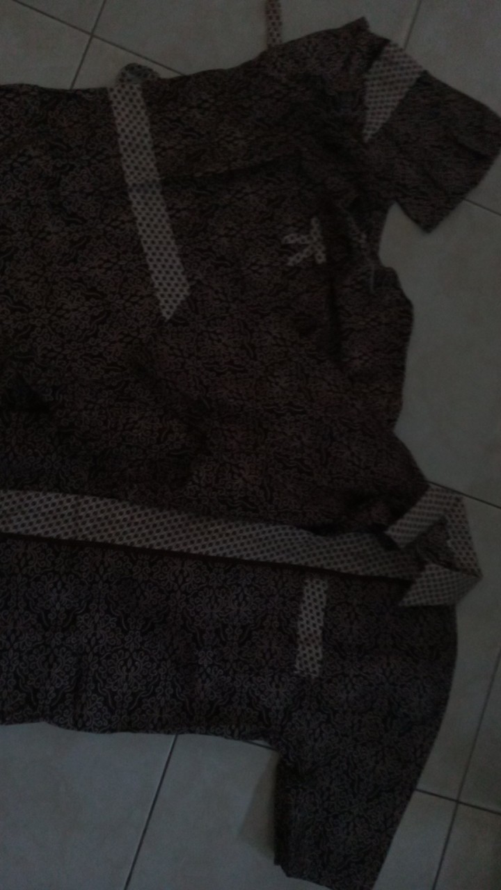 Maura Couple - Sania Rufle Batik Couple Ori Ndoro Jowi Garansi Termurah Shope - Batik Couple Modern