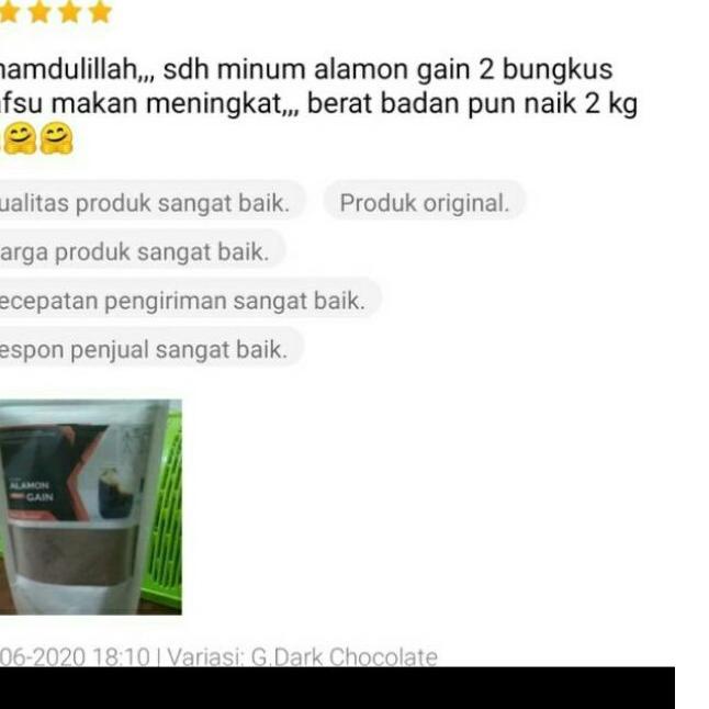 

BISA COD ✔️ALAMON WEIGHT GAIN go gain |Susu natural whey protein | sus penambah berat badan | penambah nafsu makan | susu penggemuk badan|KD4