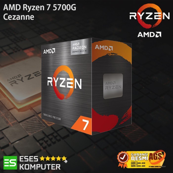 Processor AMD Ryzen 7 5700G 3.8GHz Up To 4.6GHz | AM4 8 Core | Cezanne