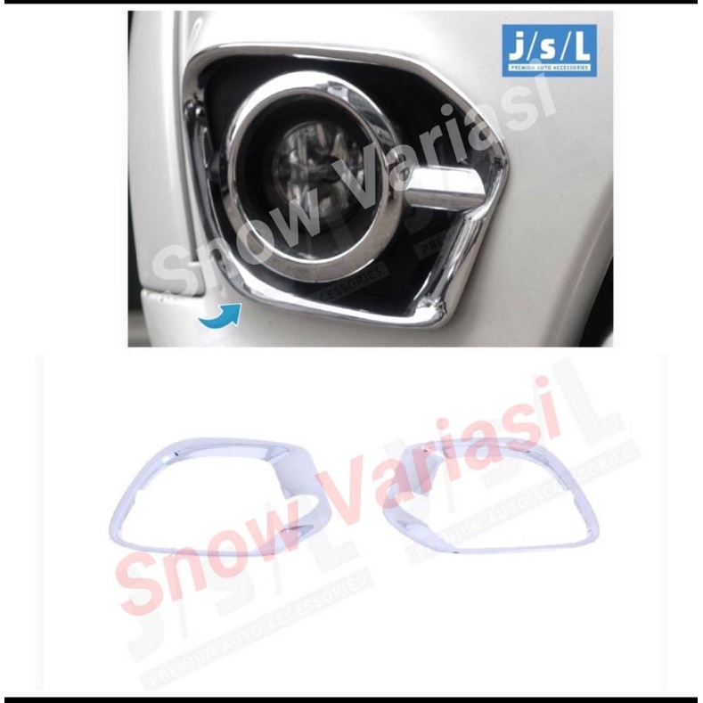 Fog Lamp Cover Pajero 2014 Up Fog Lamp Platinum Chrome