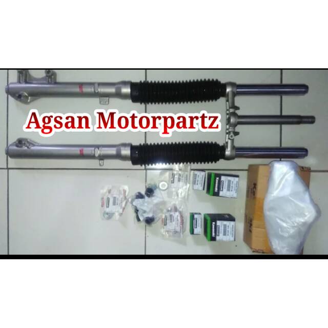 Shock depan set klx 150 L original kawasaki