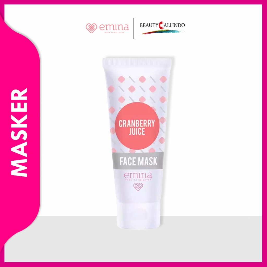 Emina Cranberry Juice Face Mask 60ml | Masker Wajah