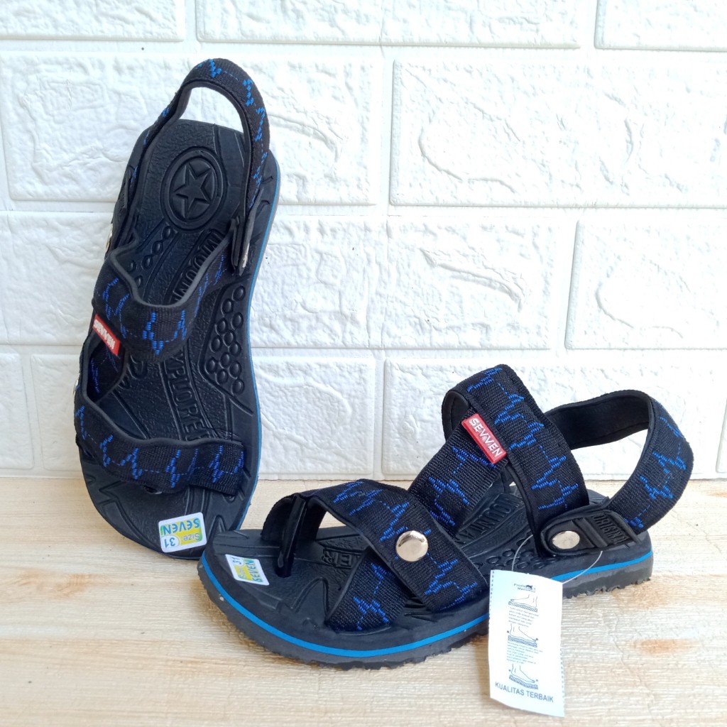 Sandal Gunung Anak Jepit Seven Garis Size 31-37