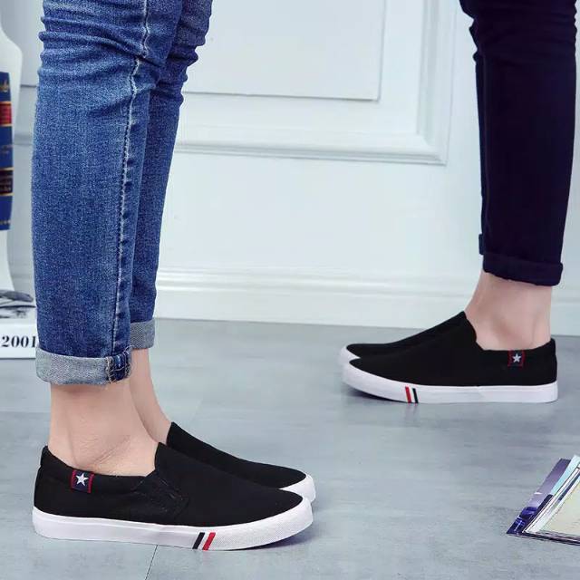 Sepatu Slipon Wanita Bahan Kanvas LFR&quot;