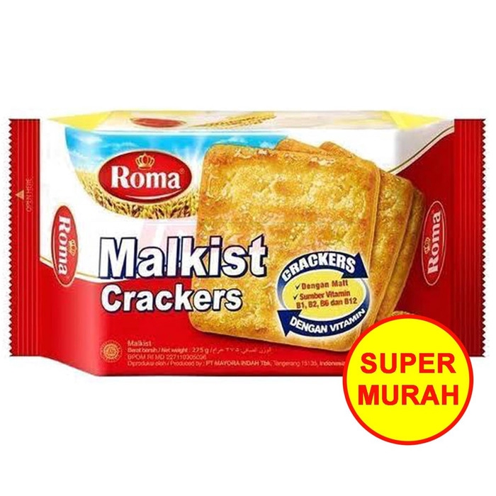 

Roma Malkist Crackers Biskuit Kemasan 135 Gram / gr