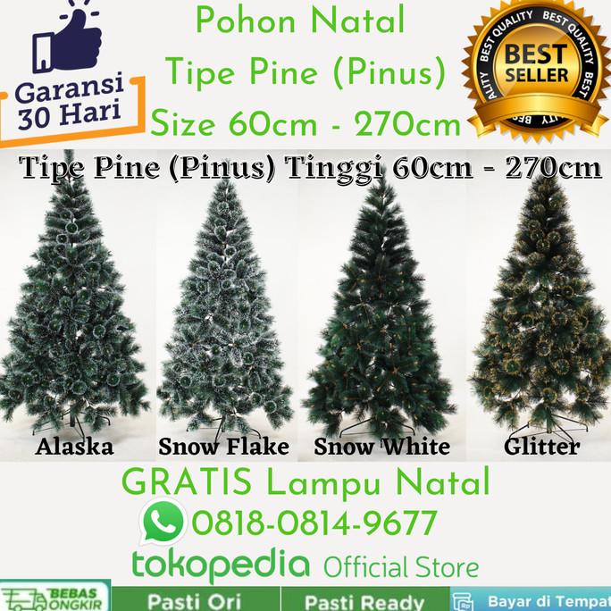 

Pohon Natal Salju Premium 1.5 meter 150cm 1.5m 5FT Snow Flake Pine