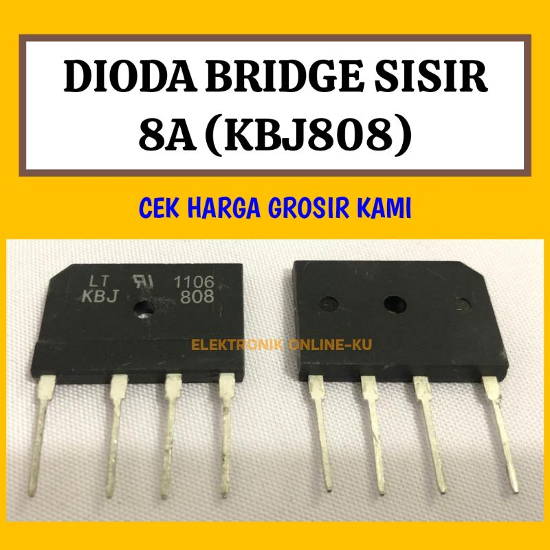 DIODA BRIDGE SISIR 8A KBJ808