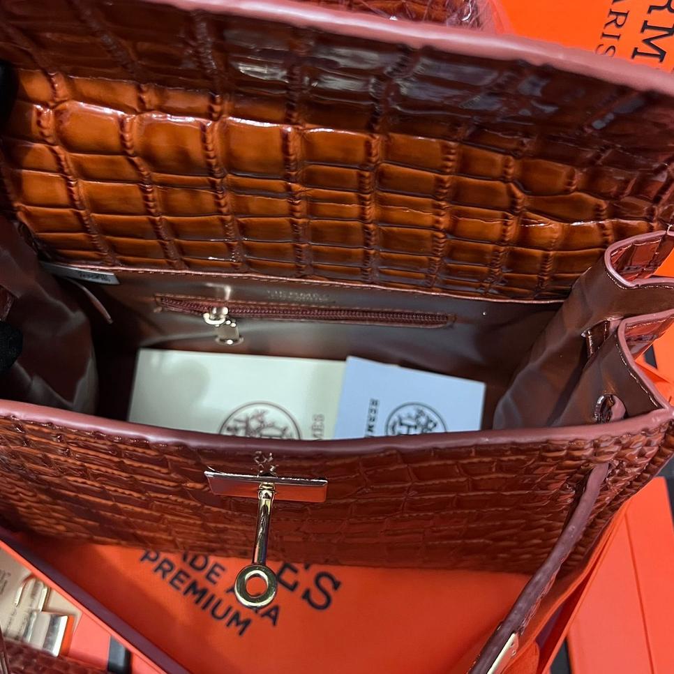 Barang Pilihan.. LIMITED EDITION TAS BRANDED HK.25 CROCO FANTA FUSCHIA FREE BOX DAN PAPERBAG KOMPLIT