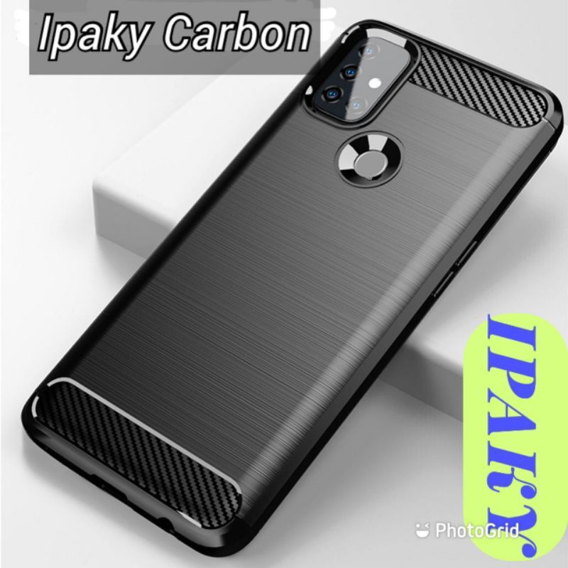 Case Ipaky Carbon Infinix Hot 8 Hot 9 Casing Slim Fit Carbon