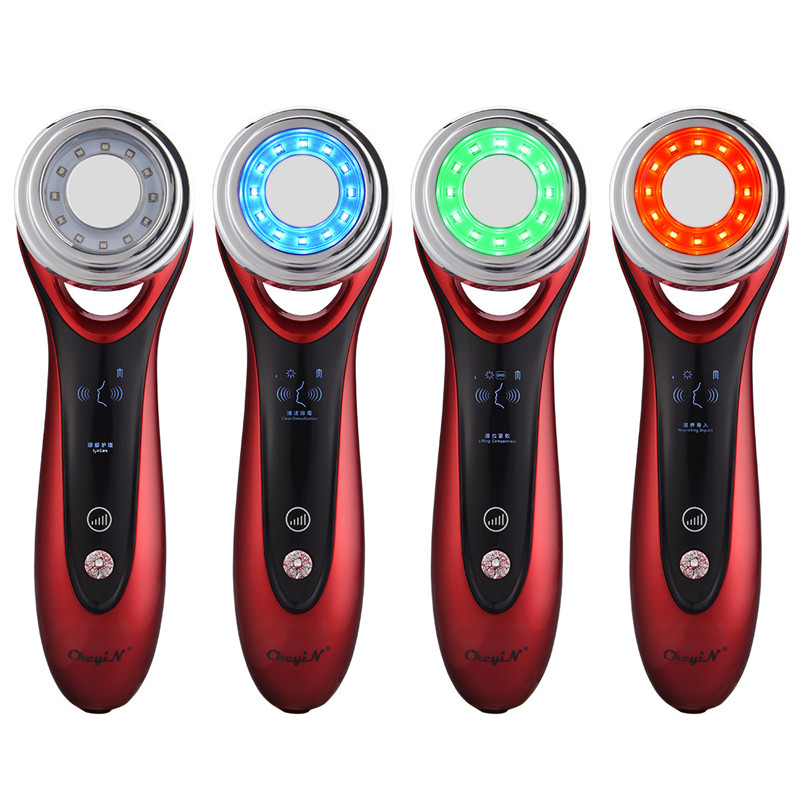 

CkeyiN Electronic Beauty Instrument Facial Massage Cleaner Detox And Acne Tool Color Light Introduction Instrument
