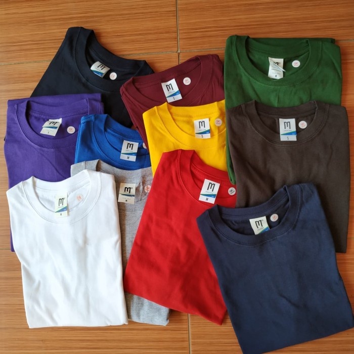 Kaos Polos Unisex Lengan Pendek Murah Merchcons Apparel